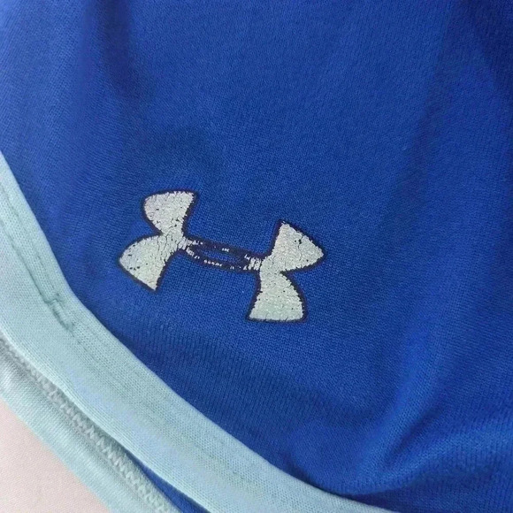 Under Armour Women's Size Small Blue Loose Fit Athletic Shorts - Picture 2 of 11